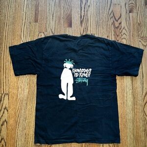 Rare Vintage 90s Stussy T-Shirt “Knowledge is King” Size L